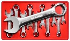 V-8 Tools 10 Piece Metric Stubby Combination Wrench Set 10 mm to 19 mm (V8T8910) Category: Combination Wrench Sets