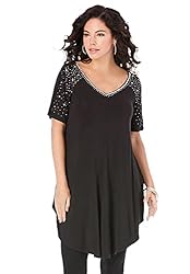 Roaman's Women's Plus Size Swing Ultra Femme Tunic