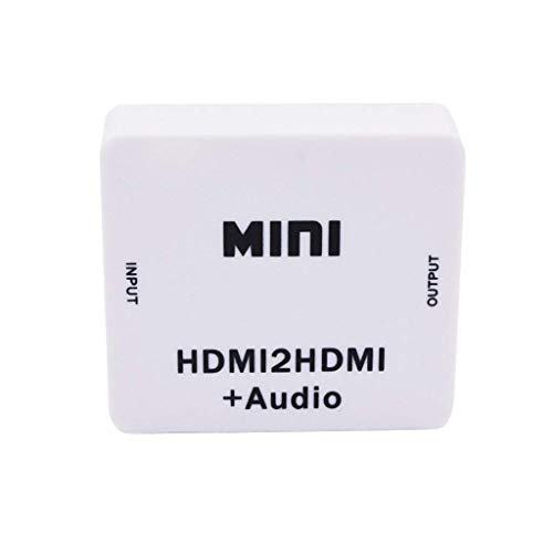 Gowoops 1080P Mini HDMI2HDMI Audio HD Converter HDMI to HDMI Audio Extractor Adapter switcher Video Audio Converter Adapter for PC Laptop HDTV Projector - Thumbnail 7