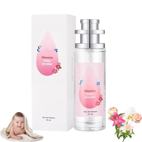 LBOYLOVE® Long Lasting Baby Powder Fragrances, Fresh and Light Scent Baby Tower Perfume, Long-lasting Moisture & Fragrance - Gift for Women Gentle Baby Powder & Floral Notes 35ml