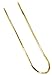 Gem Avenue 14k Gold over .925 Sterling Silver Vermeil Diamond Cut 1mm Snake Chain Necklace