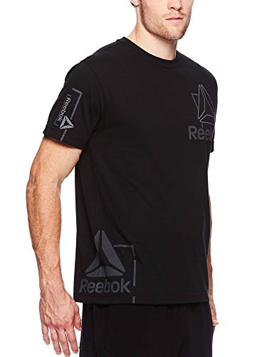 image for Reebok Men's Graphic Workout Tee - Short Sleeve Gym & Training Activew