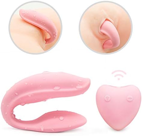 10 Frequency Modes Wireless Remote U Shape for Women Woman Orgásmn Vibrátor Adúlt Líck Tóngue T-Shirt Couple Love Stimúlation Vibráting Toy with Strong Patterns Handsfree USB Waterproof Wand for Sore
