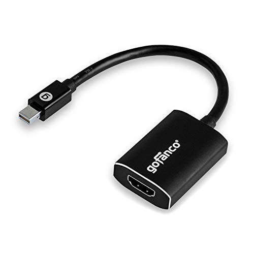 gofanco Active Mini DisplayPort to HDMI 2.0 Adapter 4K @ 60Hz mDP to HDMI Male to Female Display Converter - Supports Eyefinity Multiple Screens for Gaming and Ultra HD - Thunderbolt 2 Compatible