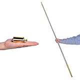 Metal Appearing Cane Magic Wand Professional Magician Stage Close-up Magic Trick Magic Accessories (Golden)