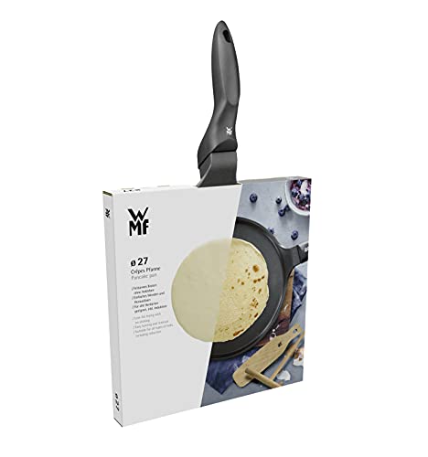 WMF Devil Crepe Pfanne Induktion 27 cm, Crepes Pfanne, Pfannkuchenpfanne mit Teigverteiler und Holzschaufel, Aluguss beschichtet 6