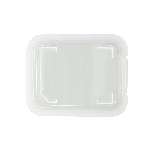 20 Pcs Plastic Memory Card Storage Case Compatible with SD MMC/SDHC PRO Duo White