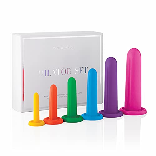 Pure Romance Vaginal Dilator Kit, 6Piece StepbyStep Training Kit for