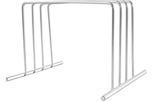 Small Cutting Board Organizer, Lifetime Stainless Steel Stores 1" Thick Baking Pans and Sheets, Fits in Cabinets