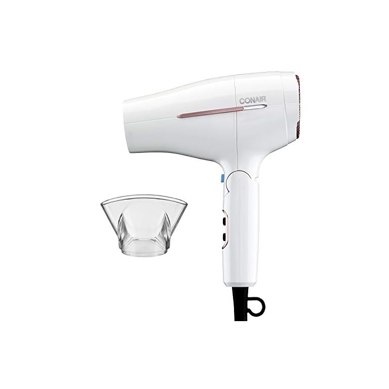 Conair 1875 Watt Worldwide Travel Hair Dryer with Smart Voltage Technology and Folding Handle, Pack of 1