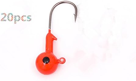 Toasis Fishing Round Jig Heads Ice Fishing Lure Bait Hooks Assorted Sizes and Colors