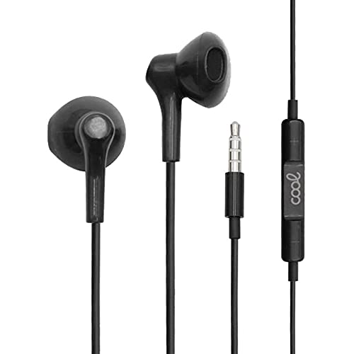 3.5mm Cool Stereo Headphones with Microphone - Black