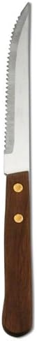Delco B615KSSF Econoline S/S Steak Knife with Wooden Handle - Dozen