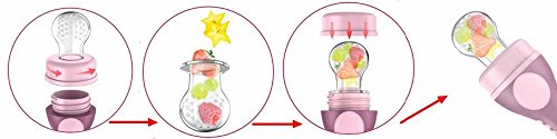 image for Baby Fruit Feeder Pacifier (3 Pack) | baby Food feeder | fresh fruit T