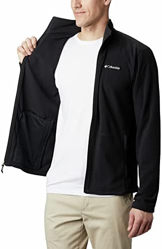 Casaco de lã com zíper completo columbia masculino, preto 010, m