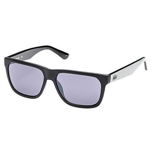 Lacoste Wayfarer Sunglasses - Lacoste L732S Wayfarer Sunglasses, Black/Grey, 56