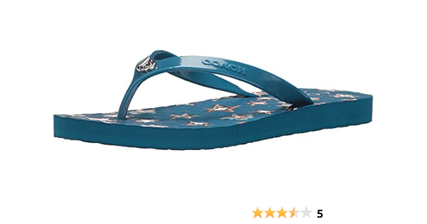 coach abbigail flip flops