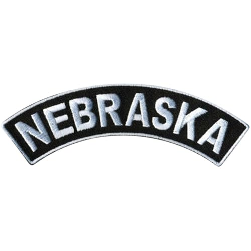 Milwaukee Leather Nebraska 4" X 1" Top Rocker Patch - 4W X 1H