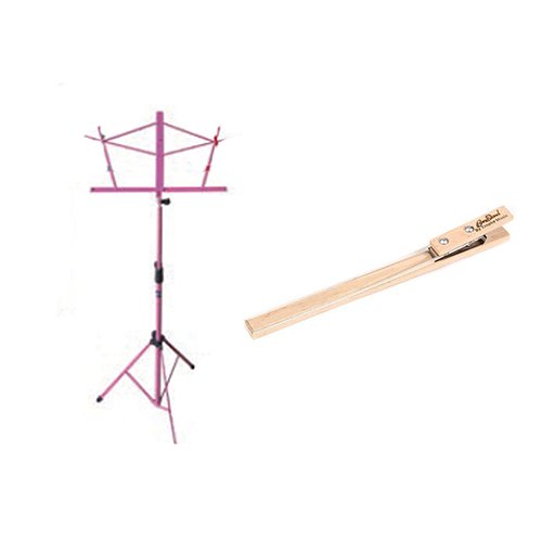 Pink Collapsible Wire Music Stand Deluxe + Music Clip ACCESSORIES