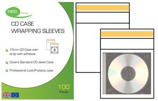 RedTec CD Case Wrap Pack of 100Pcs