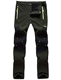 BenBoy Men’s Snow Ski Outdoor Waterproof Windproof Fleece Cargo Hiking Pants