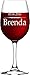 Personalized Engraved Wine Glass with Any text, Handmade Custom Wine Glass with Stem, WG04