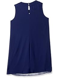 Vestido recto "Big" para niñas de Amy Byer con escote adornado