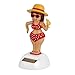 KODORIA Solar Powered Dancing Toy Bobbling Dancing Toy Car Desk Decorative Ornament Kids Children Birthday - Beach Girl