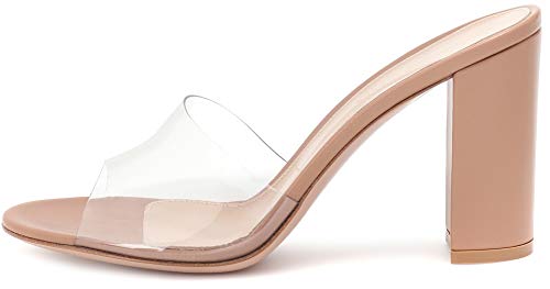 backless block heels