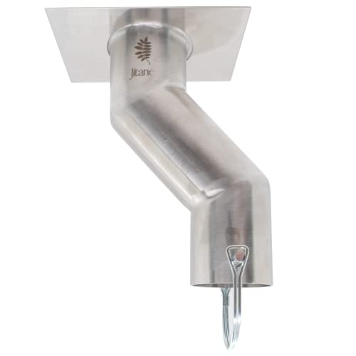 Jitane Rain Chain Gutter Adapter Kit Stainless Steel Offset for