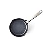 GreenChef-Milk-Pan-with-2-Spouts-Non-Stick-Aluminium-Cookware-Induction-Oven-Safe-Pot-16-cm16-Litre GreenChef Berlin Rocks Non-Stick 16 cm/1.6 Litre Milk Pan, PFAS Free, Black
