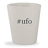#ufo - White Hashtag Ceramic 1.5oz Shot Glass