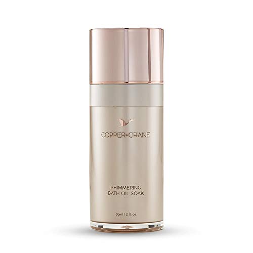 Luxury Bath Bomb with Shea Butter | COPPER+CRANE Shimmering Bath Oil Soak | Paraben and Sulfate Free | Cruelty Free | 2 fl. oz.