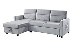 TUTB 81.5'' L-Shape Convertible Sleeper Sectional