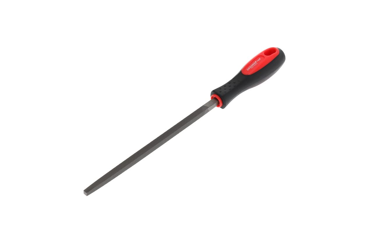 GEDORE Red Square File, Special Steel, 2-Component Handle, Red/Black