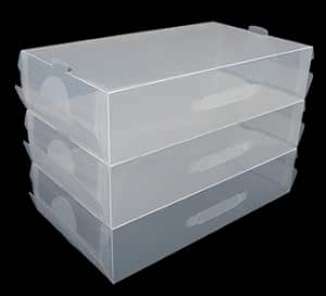 Home Storage World Cajas Transparentes para Botas - Pack de 5: Amazon.es: Hogar