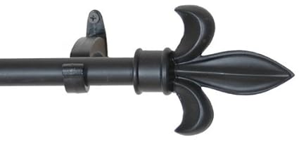 Rulu 44 By 108 Inch Curtain Rod With 3 4 Inch Pipe 2 Finials And