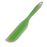 Nonstick Silicone Knife Shaped Flexible Kitchen Spatula Scraper Turner,Kitchen Cooking Utensils With Nylon Core (Transparent Green)