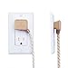 GLOBE Electric 22836 Designer Series 9-ft Fabric Extension Cord, 3 Polarized Outlets, Right Angle Plug, 125 Volts, Gold and White