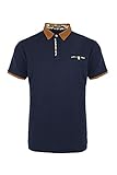Lee Hanton Men's Short Sleeve Basic Casual Contrast Sports Polo T-Shirts Top