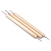 GCIYAEN 3Pcs Ball Styluses Tool Set for Embossing Pattern Clay Sculpting--For Making Large Dots, Smooth Lines in Clay or Emboss on Soft Metal or Paper