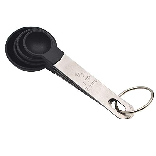 GreeSuit Stainless Steel Measuring Spoons and Measuring Cups Combo, Stackable Tablespoons Measuring Set for Gift Dry Liquid Ingredients Cooking Baking, Set of 8