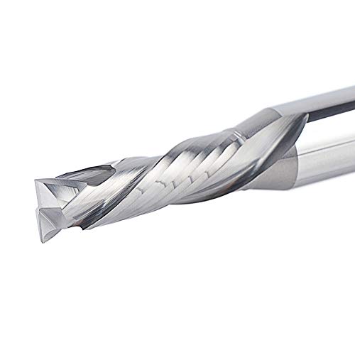 SpeTool Spiral Router Bits Up&Down Compression Bit 3/8 inch Cutting Diameter, 1/2 inch Shank