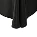 E-TEX Oblong Tablecloth - 90 x 156 Inch - Black Rectangle Table Cloth for 8 Foot Rectangular Table in Washable Polyester
