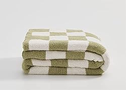 YIRUIO Throw Blankets Checkerboard Grid Chessboard