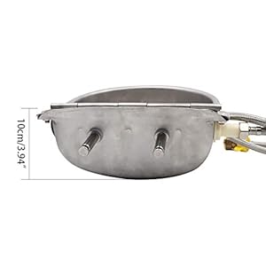 M.Z.A - Boccale d'acqua in acciaio inox con tappo di scarico, connettore, tubo intrecciato e viti di montaggio per… Marca: M.Z.A M.Z.A - Boccale d'acqua in acciaio inox con tappo di scarico, connettore, tubo intrecciato e viti di montaggio per…