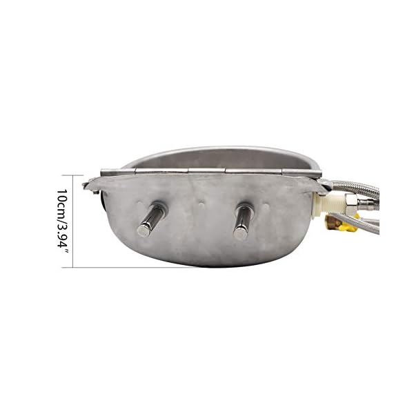 M.Z.A - Boccale d'acqua in acciaio inox con tappo di scarico, connettore, tubo intrecciato e viti di montaggio per… Marca: M.Z.A M.Z.A - Boccale d'acqua in acciaio inox con tappo di scarico, connettore, tubo intrecciato e viti di montaggio per…