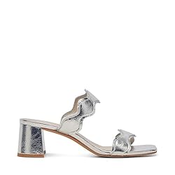 Dolce Vita Women's ILVA MID Heeled Sandal, Silver