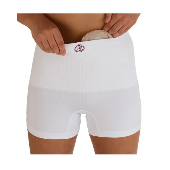 Comfizz Level 2 Ostomy Support Boxer: High Waist, Unisex, Medium Support Ideal for Post Surgery & Small Hernias (M/L,White)
