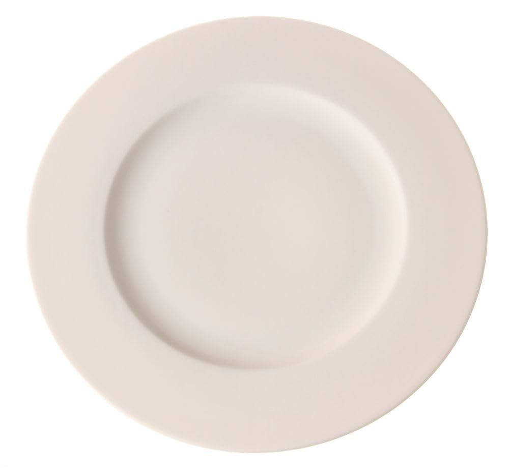 HENDI Plate, flat, reinforced edges, high-quality glaze, high impact and wear resistance, suitable for microwave, dishwasher, ø320mm, porcelain